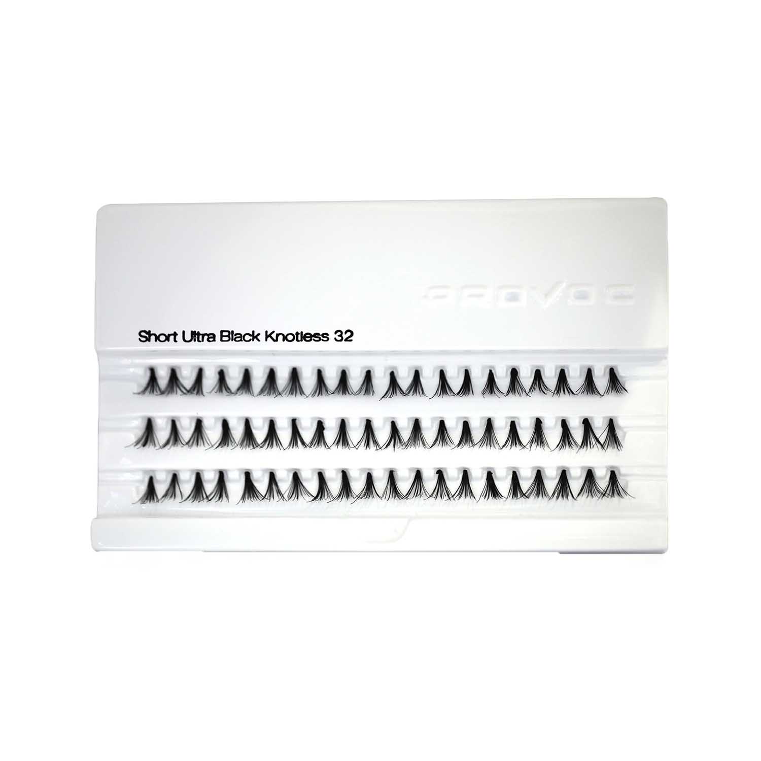 PROVOC Artificial Lashes FLARE (PROVOC Artificial Lashes FLARE 32 Short Ultra Black Knotless [39875028])