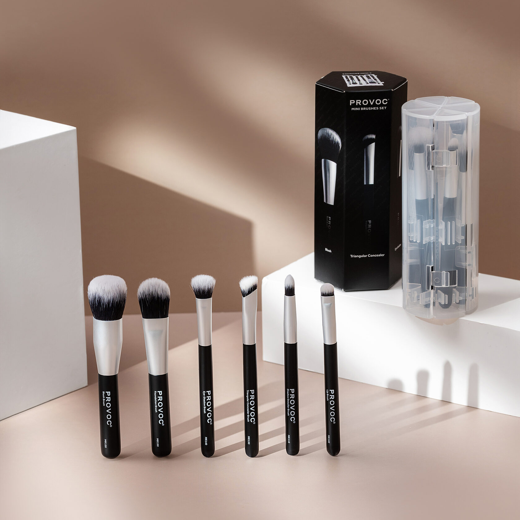 PROVOC Brush Mini Makeup Set 6pcs