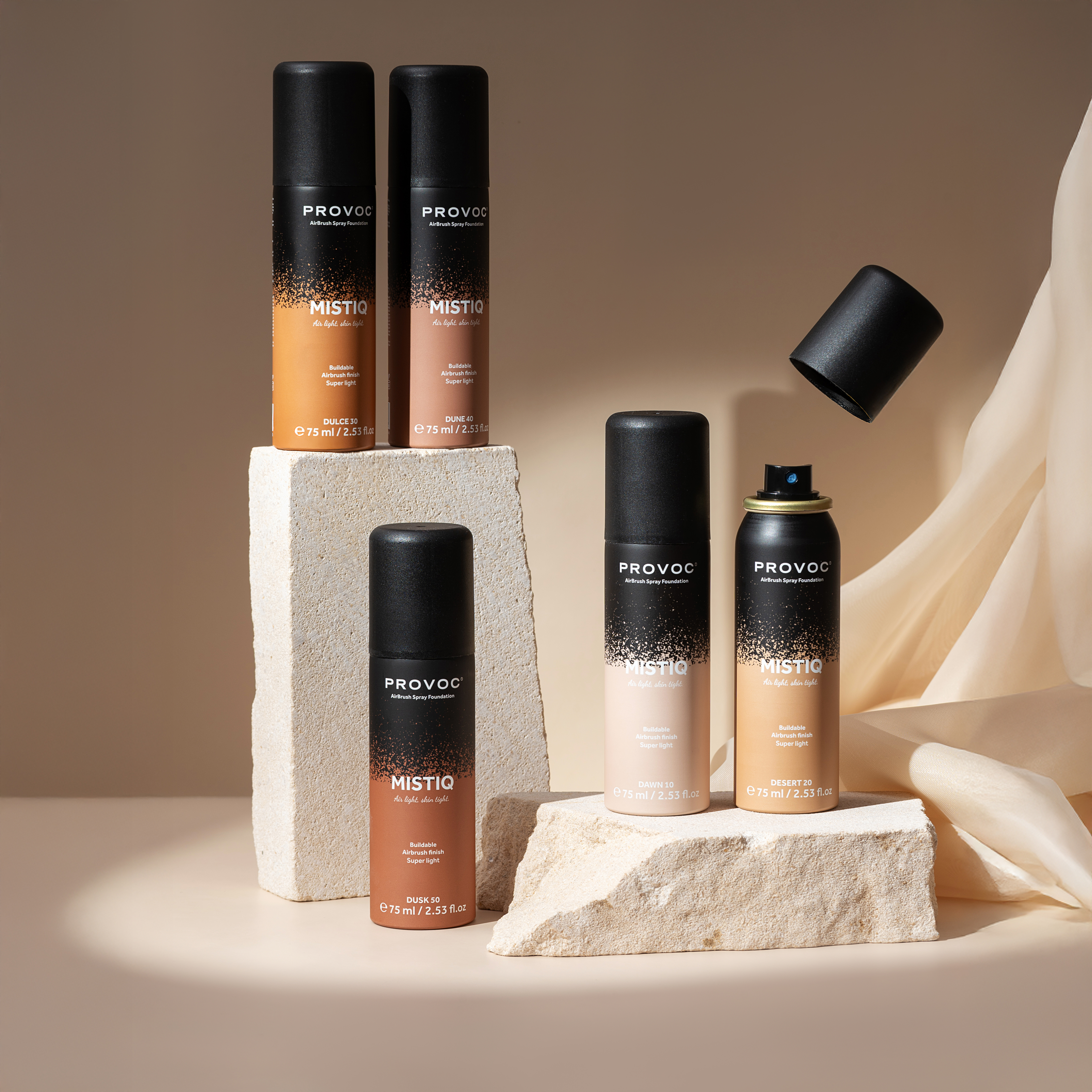 PROVOC MISTIQ Spray Foundation 75ML