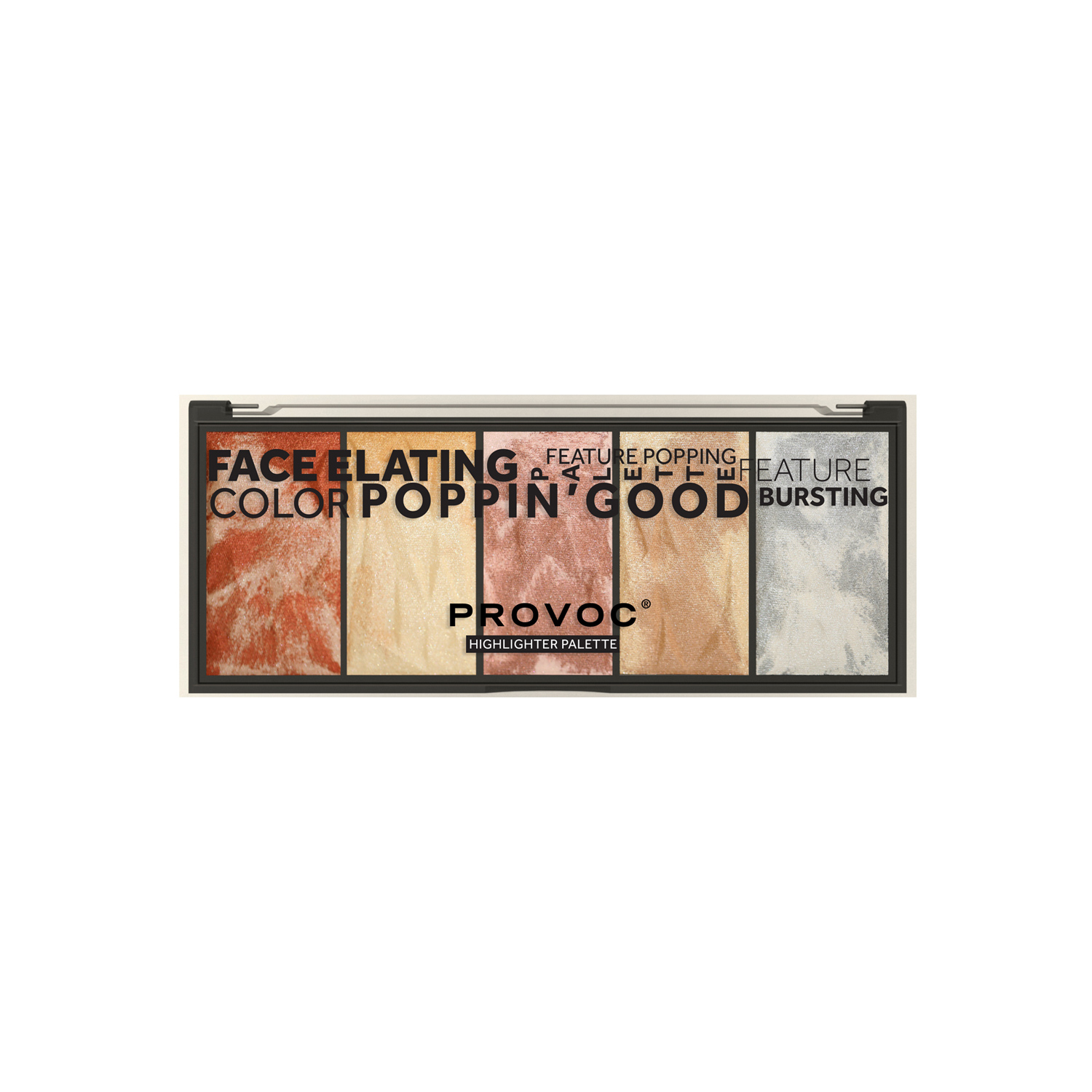 PROVOC POPPIN' GOOD Highlighter Palette 2x5 Colors
